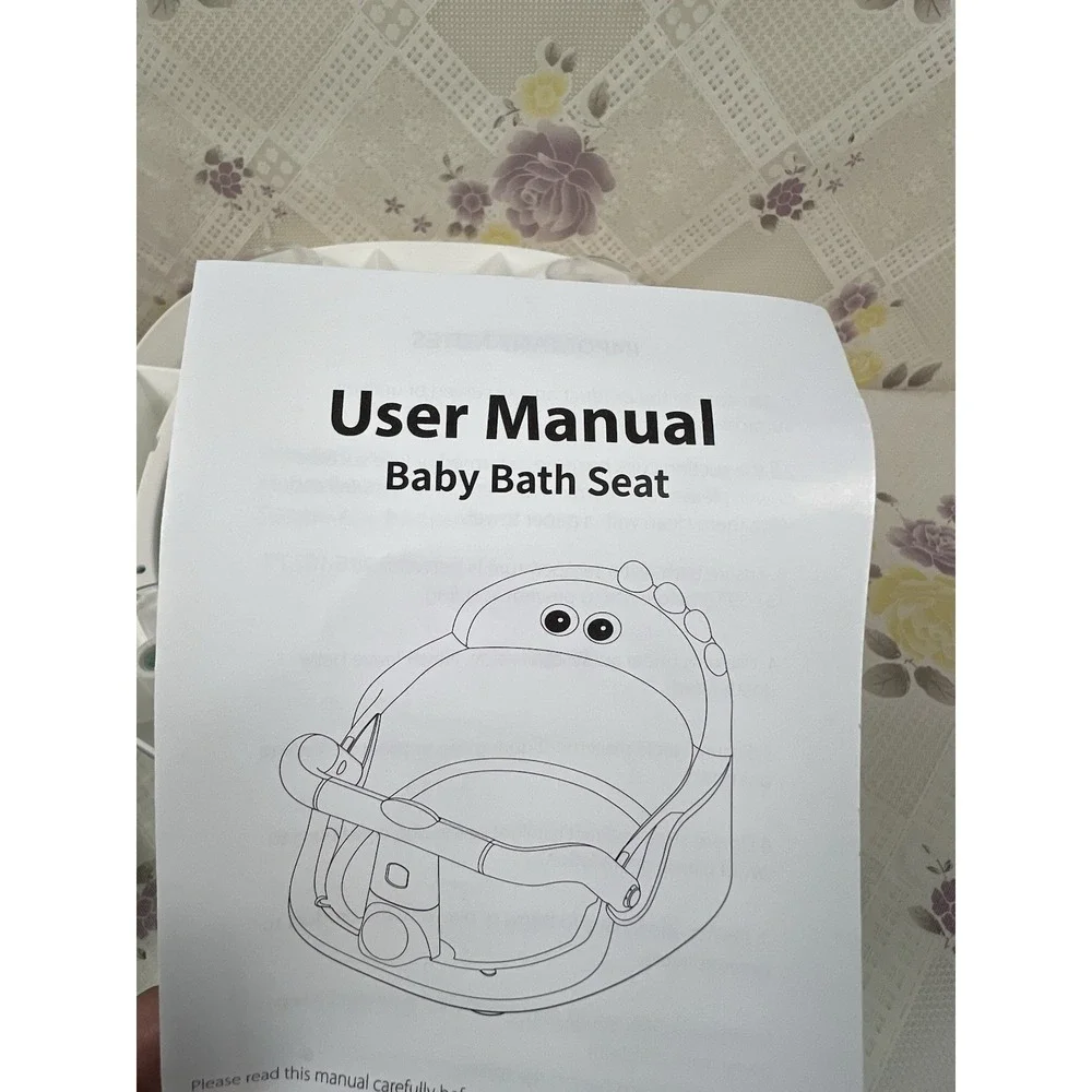 New Baby Bath Seat for Babies 5 Months & Up - Non-Slip Bath Seat for Sitting Blu